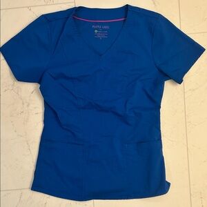 Purple label scrub top sz s